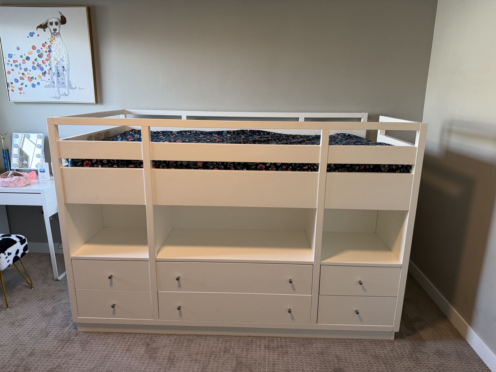 Loft bed with storage