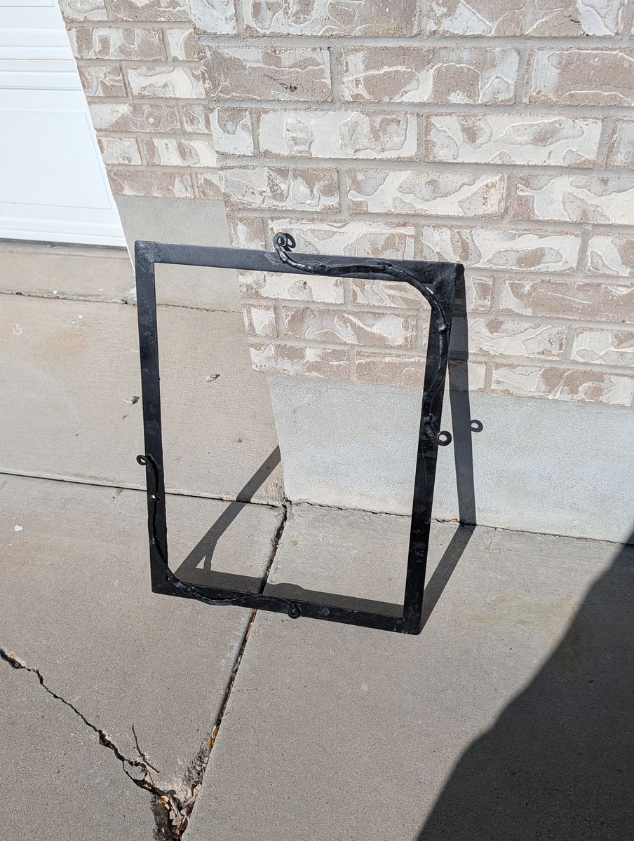 Hand forged photo / picture frame