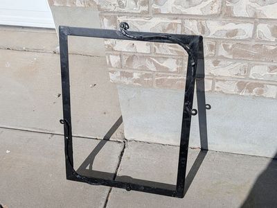 Hand forged photo / picture frame