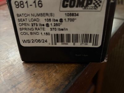 Compcams valve springs