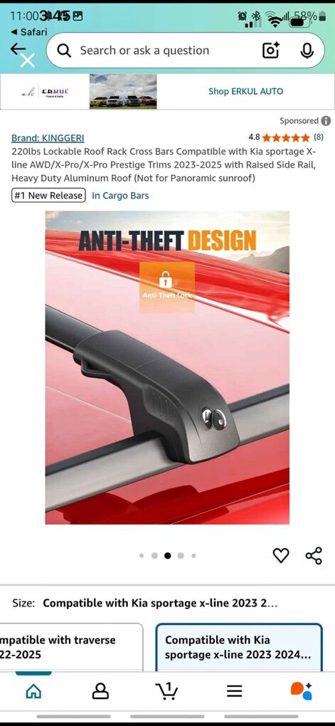 Roof Rack Cross Bars