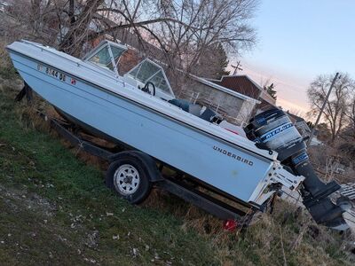 1972 15ft Thunderbird Boat w/ Outboard & Trolling