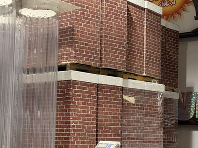 50 faux brick & stucco stage columns