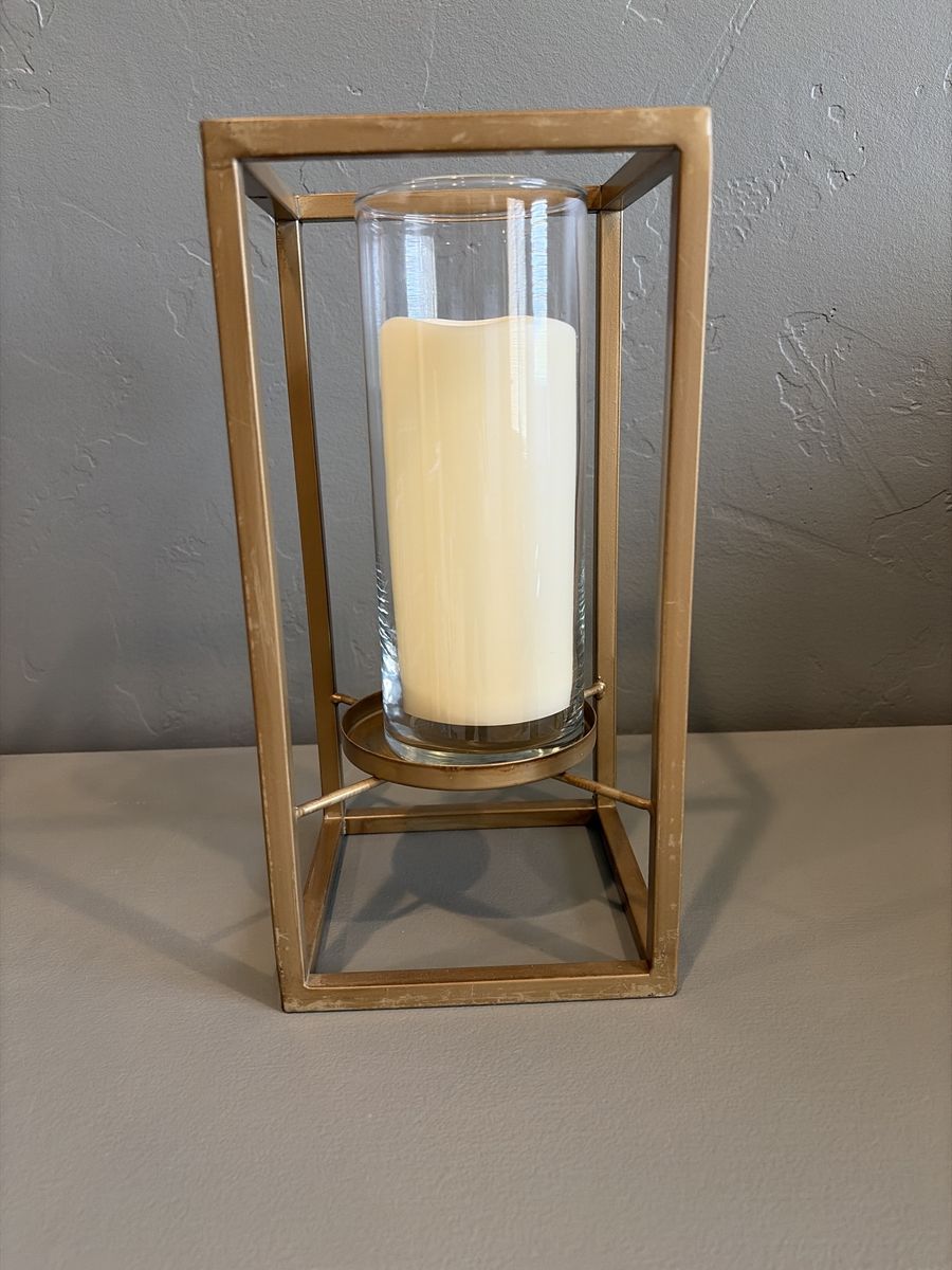 Gold Candle Lanterns - Set of 8