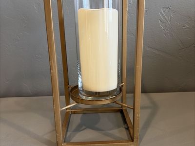 Gold Candle Lanterns - Set of 8