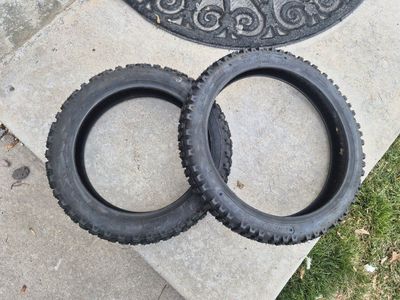 New motorcycle tires 3x12 and 2.5x14