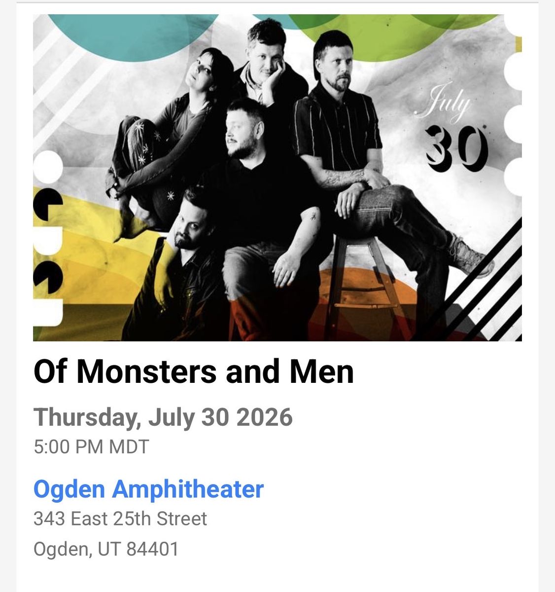 Ogden Twilight OF MONSTER AND MEN