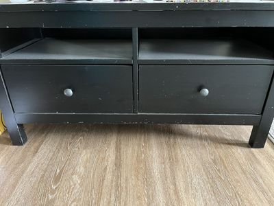 *BLACK TV STAND*