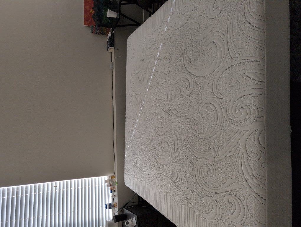 King size mattress (w/ frame if wanted)