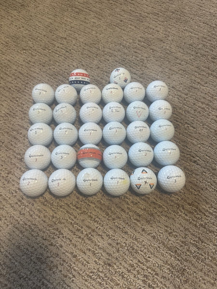 Assorted Taylormade top tier Golf balls