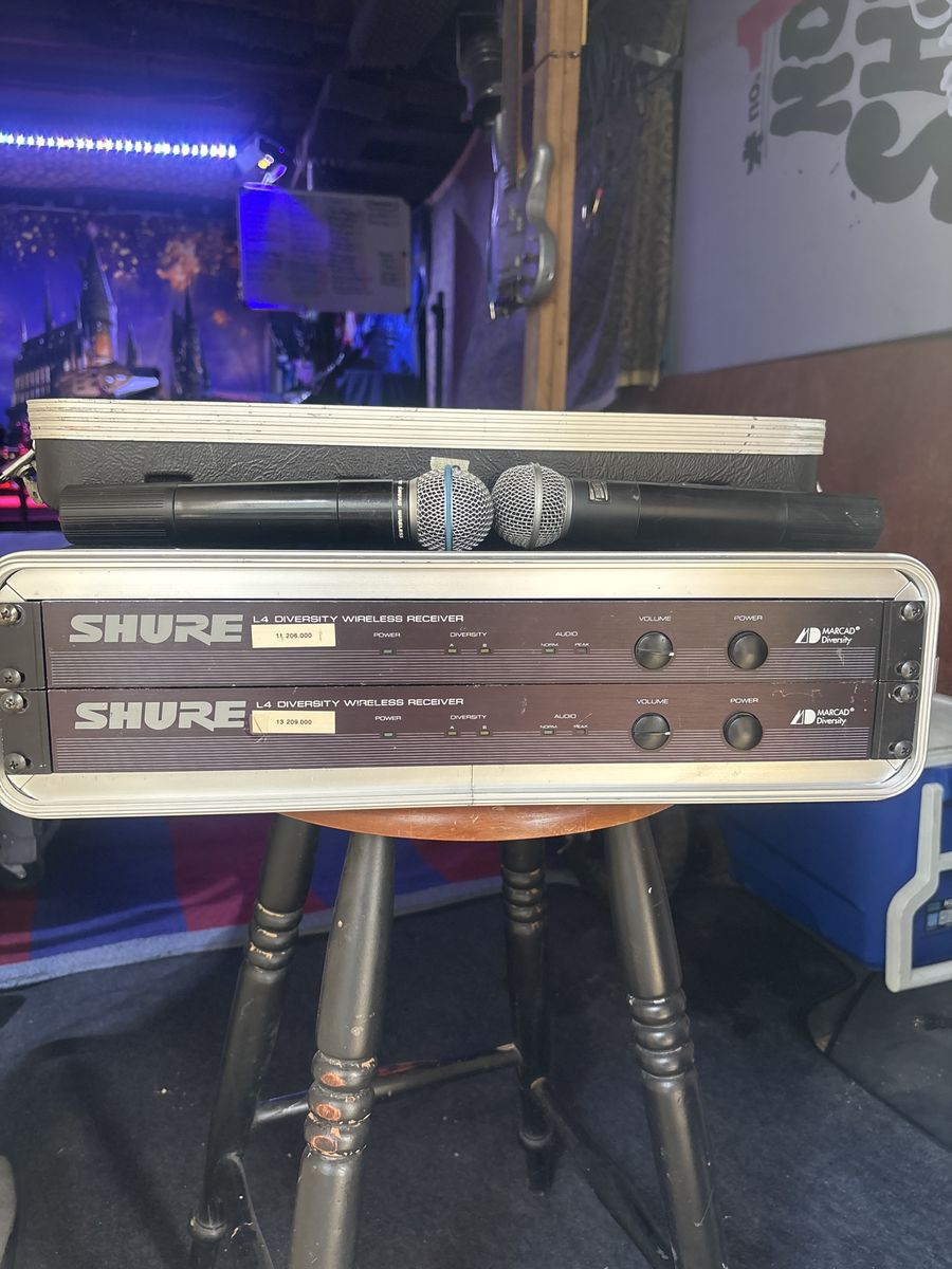Shure wireless microphones