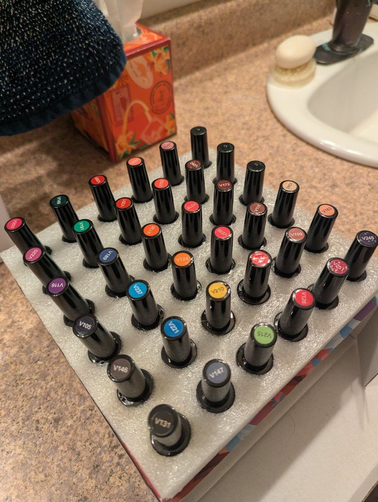 PHOENIXY Gel Polish Set - 30 Vibrant Colors, 5ml Each - Minimally used Nail Art Kit