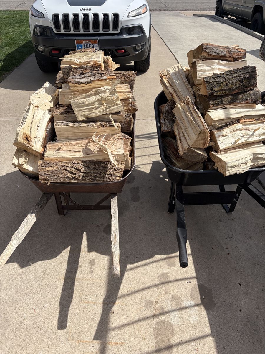 Wheelbarrow Of Firewood