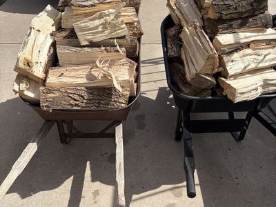 Wheelbarrow Of Firewood
