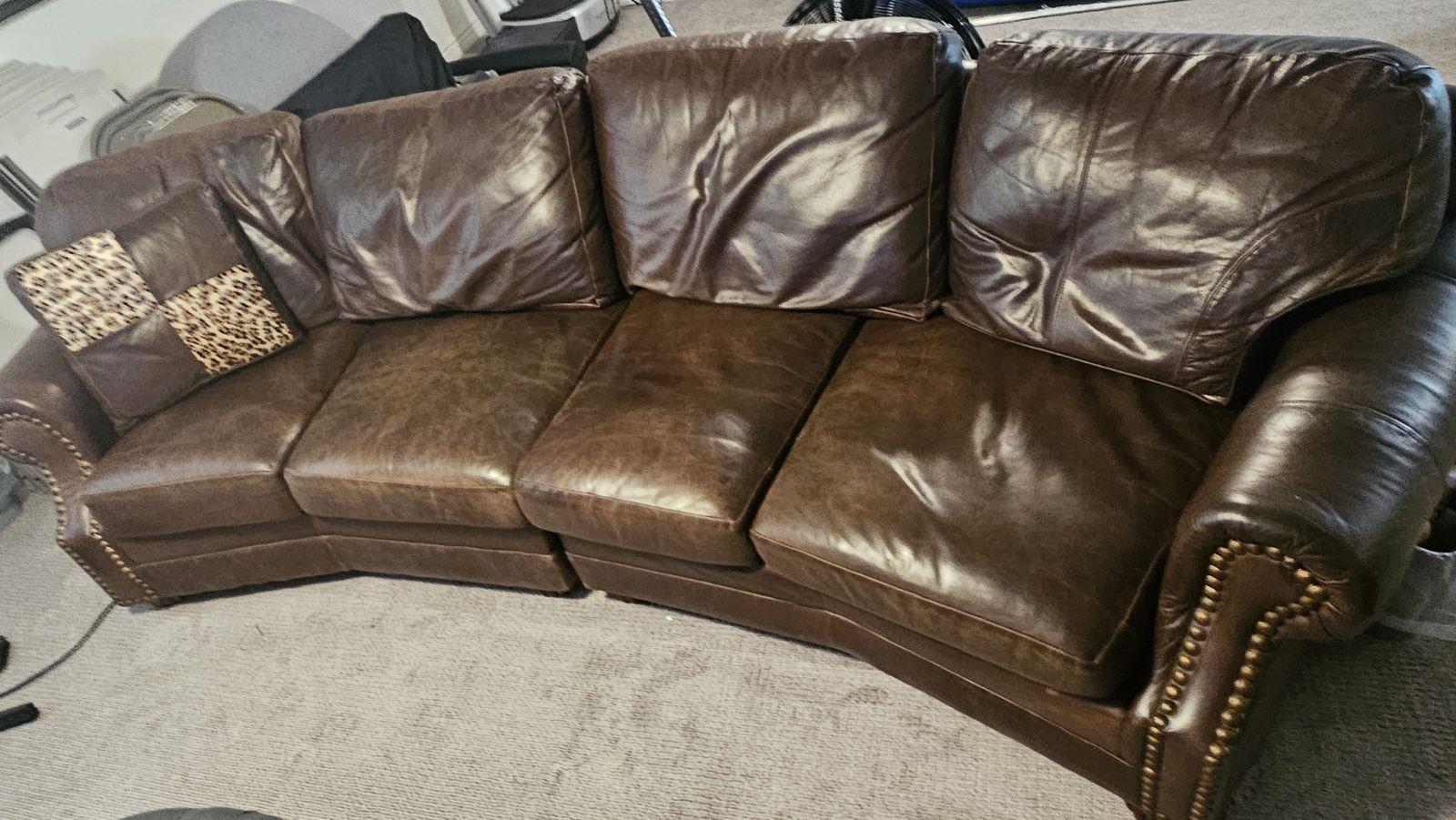 Leather Sectional Sofa / Couch