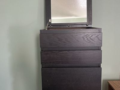 IKEA dresser and two night stands