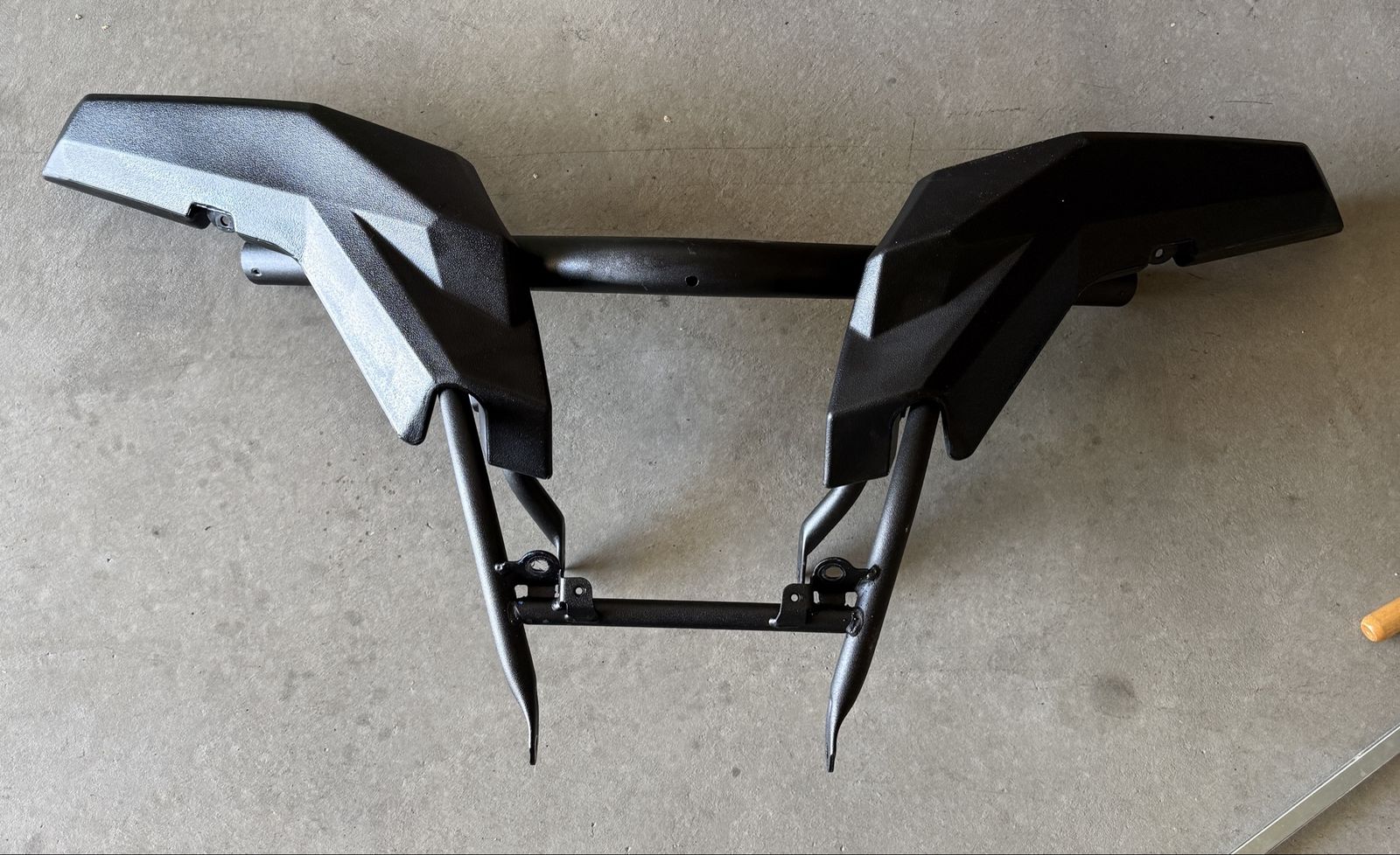 Black Heavy Duty Front Bumper Guard for Recreational Vehicles - Durable Protection
