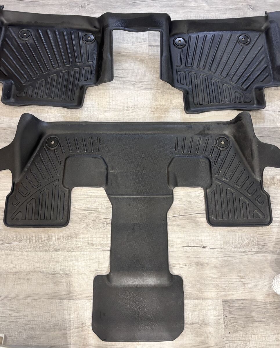 Vehicle Floor Mats New Black 2 Piece Car Truck