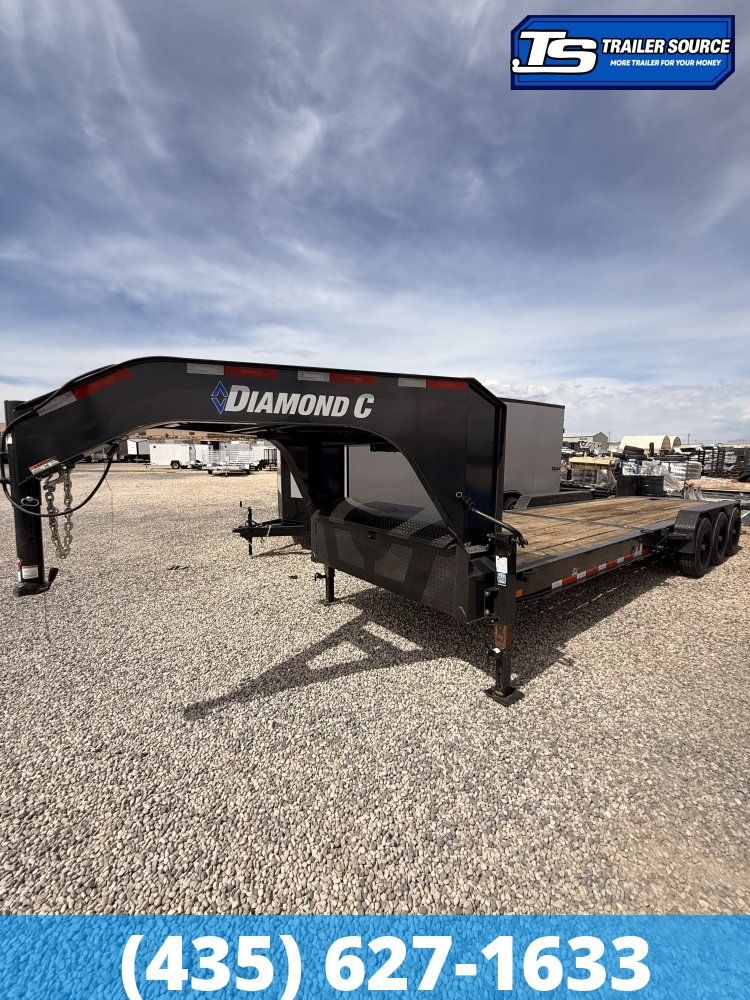 7x28 Diamond C HDT-GN 307 Equipment Trailer - 24K GVWR -