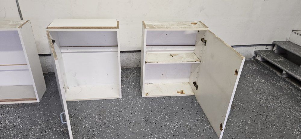 cabinets.  Great for a garage or work area.