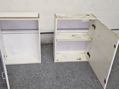 cabinets. Great for a garage or work area.