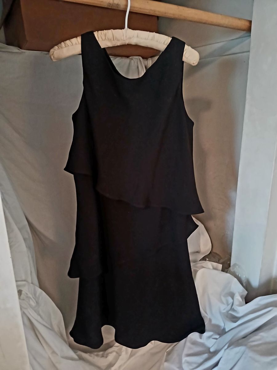 Black chiffon dress size 10