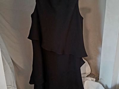 Black chiffon dress size 10