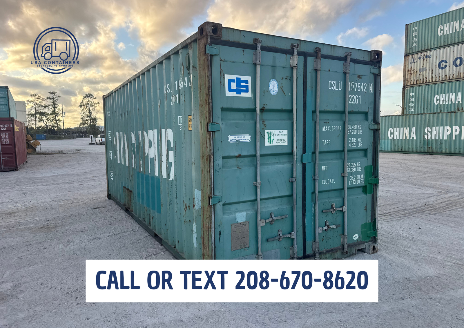 Local Idaho Company - 20ft and 40ft containers - Pick and choose your container
