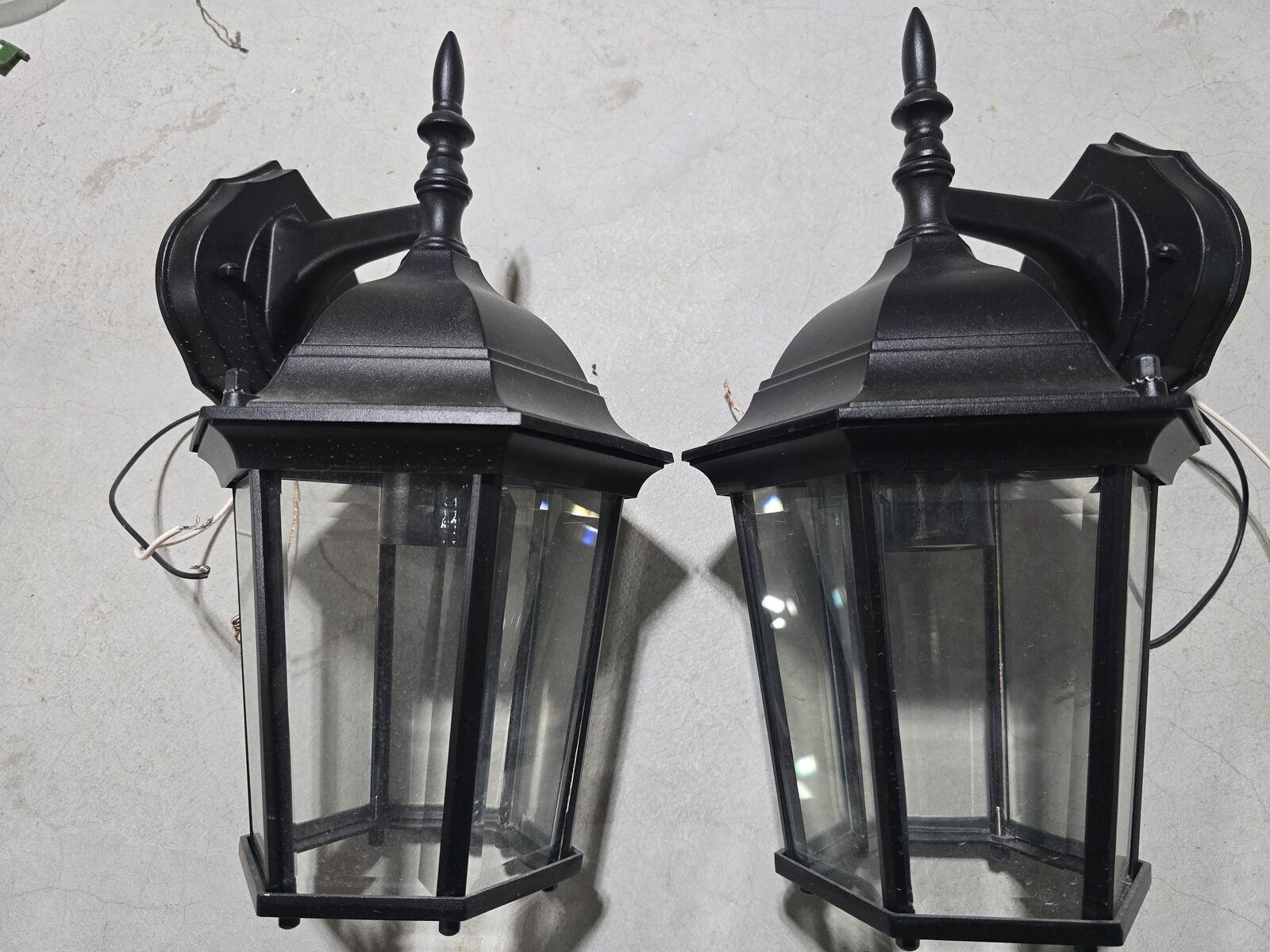Kichler Madison 15" Outdoor Wall Sconces – Pair for $60 OBO (Model 9650BK)