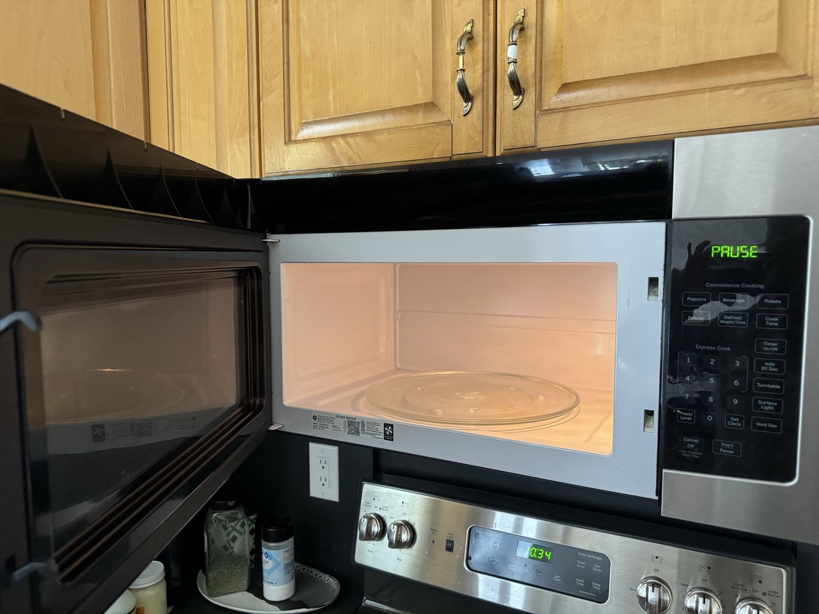GE Profile Over-the-Range Microwave Stainless Steel 1.7 Cu. Ft. Sensor Cooking