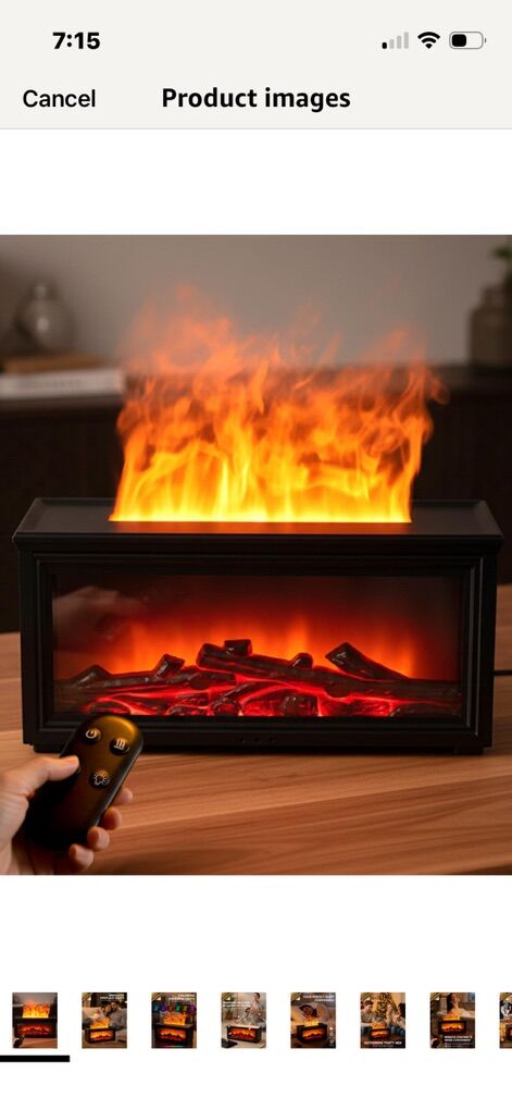 NEW Fireplace Aromatherapy Essential Oil Diffuser