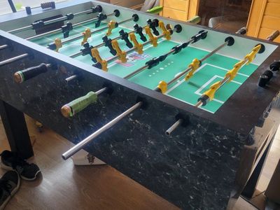 tornado classic -Full Size Foosball Table - Black Marble Finish - Great for Game Rooms