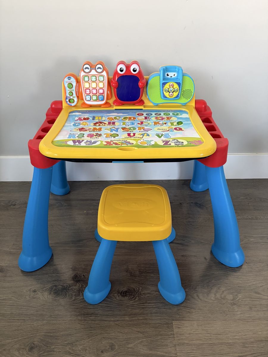 VTech Touch and Learn Activity Desk Deluxe with Stool - Interactive & Educational Toy