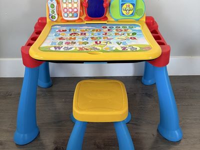 VTech Touch and Learn Activity Desk Deluxe with Stool - Interactive & Educational Toy