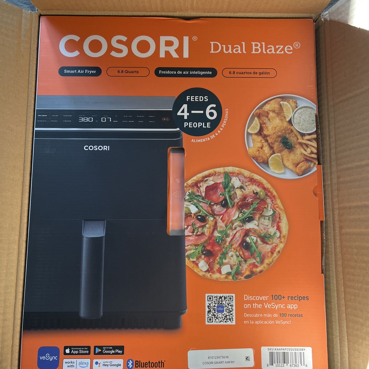 Cosori Dual Blaze 6.8 Quart Smart Air Fryer