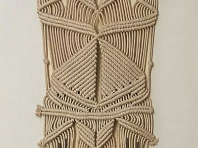 Handmade Macrame Wall Hanging Art Tapestry - Boho Chic Decor 24X20 Cash Please
