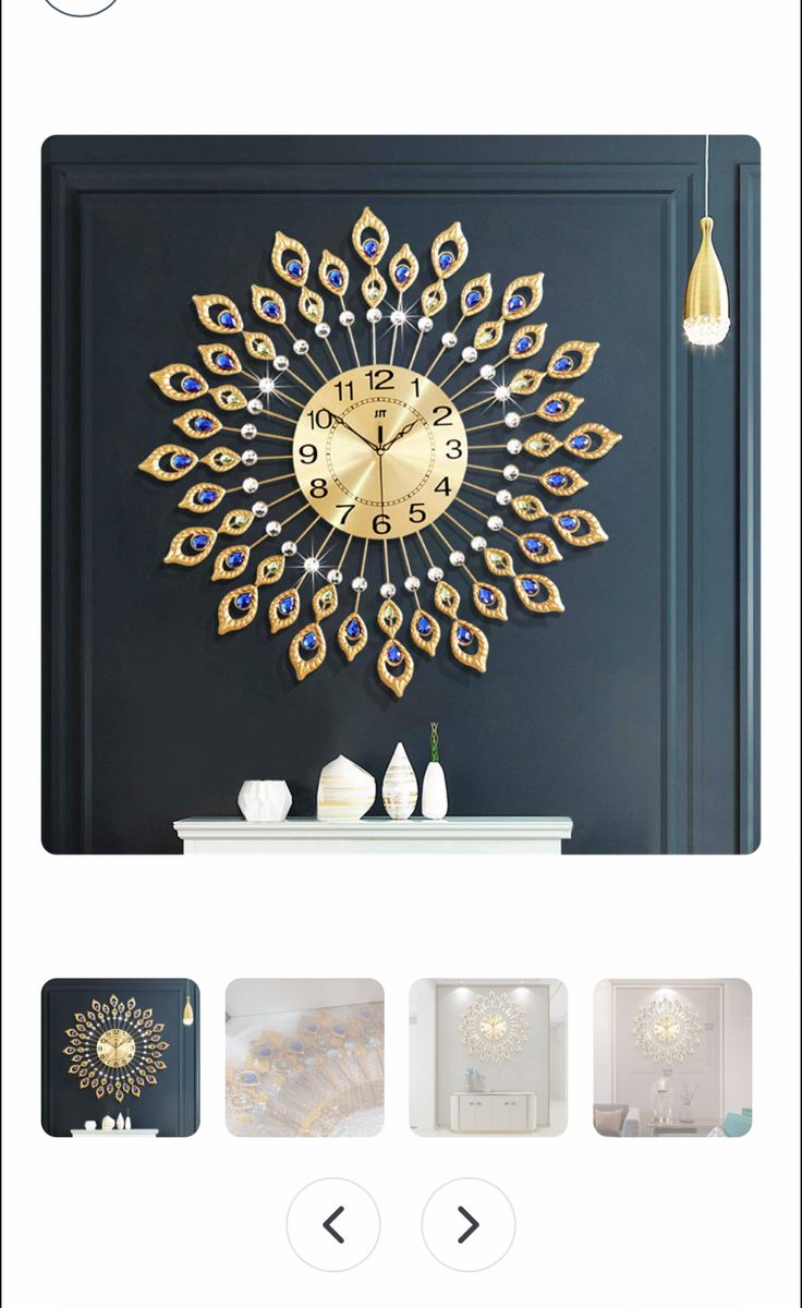 JTWALCLOCK large modern wall clock