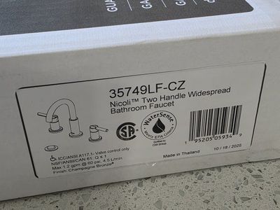 Delta Nicoli 35749LF-CZ Two Handle Widespread Bathroom Faucet - Champagne Bronze