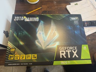 Zotac Trinity RTX 3070 ti 8gb