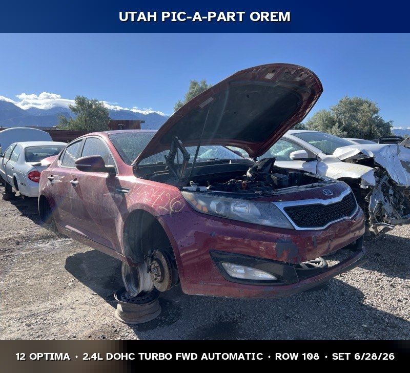 2012 Kia Optima Parts - UTPAP Orem