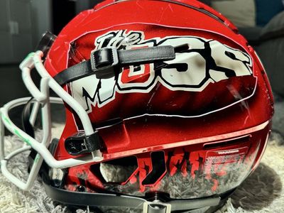 University of Utah Utes Hand Painted Football Schutt Helmet!! MUSS Tribute, Game Worn!!