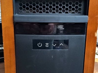 Duraflame Infrared Quartz Electric Space Heater, Wood Cabinet, Used Good Condition