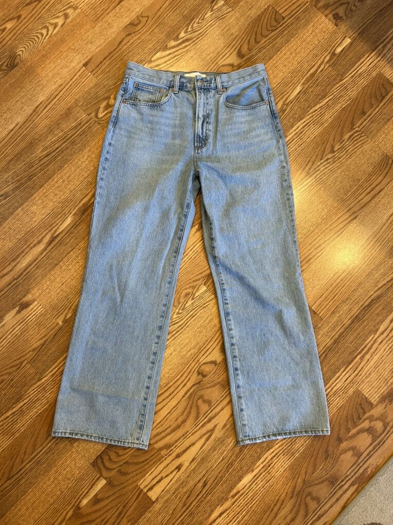 Denim Forum Farrah High-Rise Wide Jeans 31 Waist