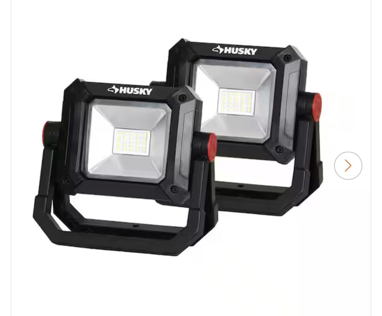 NEW Husky rechargeable LED work lights set of 2