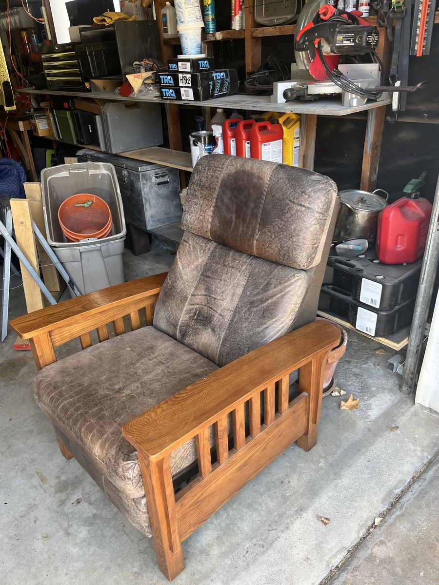 Harrison Leather Pushback Recliner