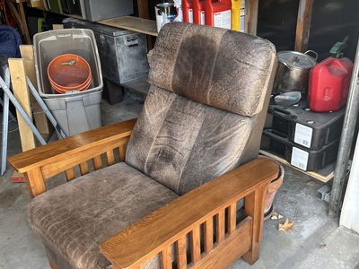 Harrison Leather Pushback Recliner
