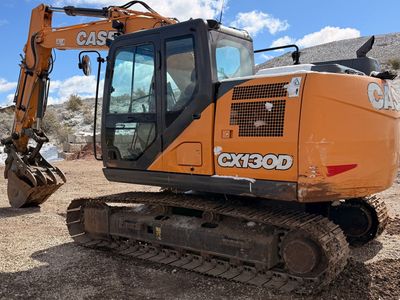 2020 Case CX130D Excavator, LOW HOURS Hydraulic Thumb, 2,084.5 hrs, Isuzu turbodiesel