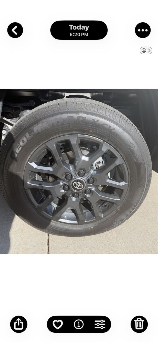 Toyota Tundra 2026  Rims & Tires