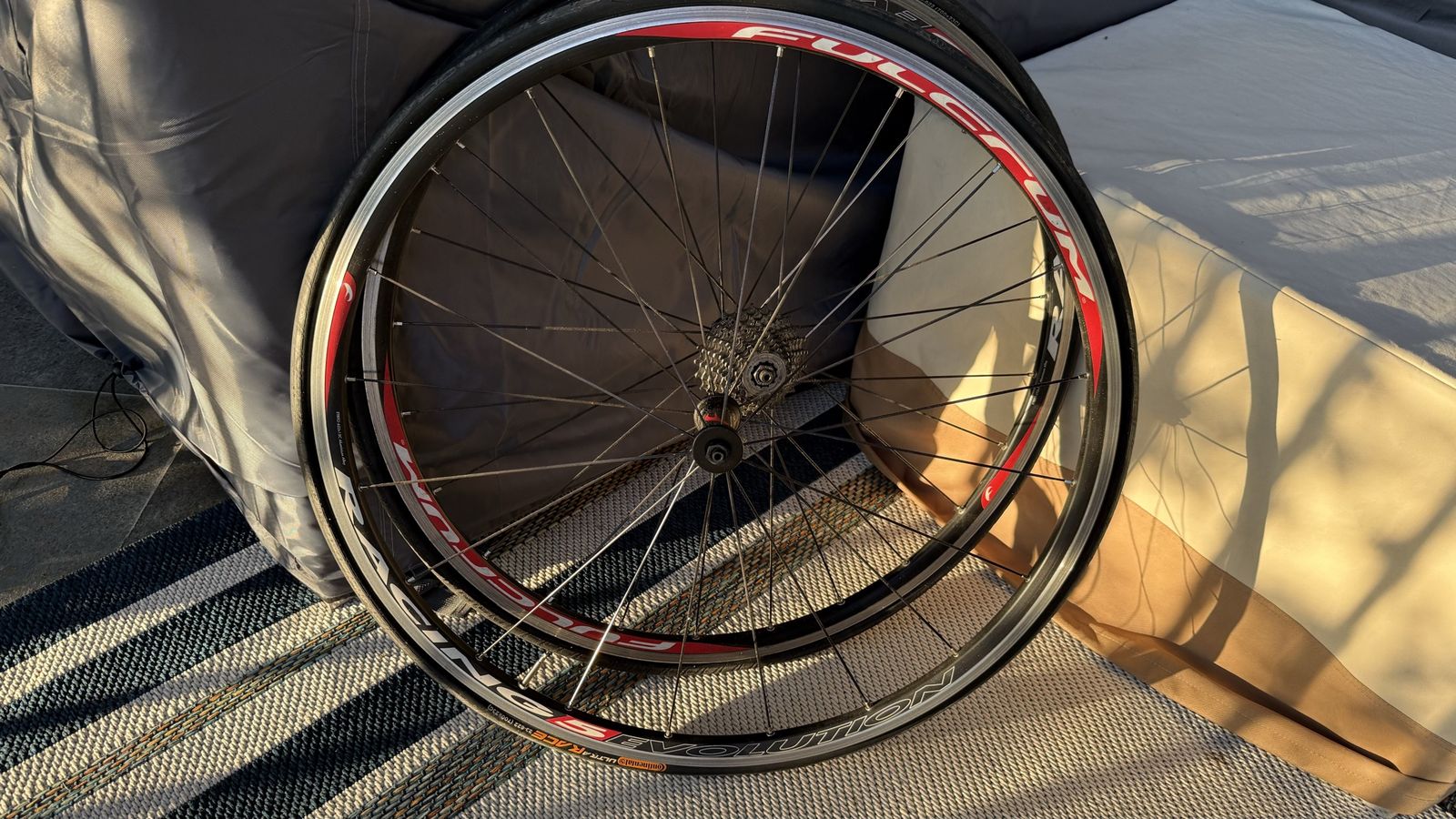 Fulcrum Racing 5 LG Road Bike Wheelset with Continental Ultra Race 700x23c Tires