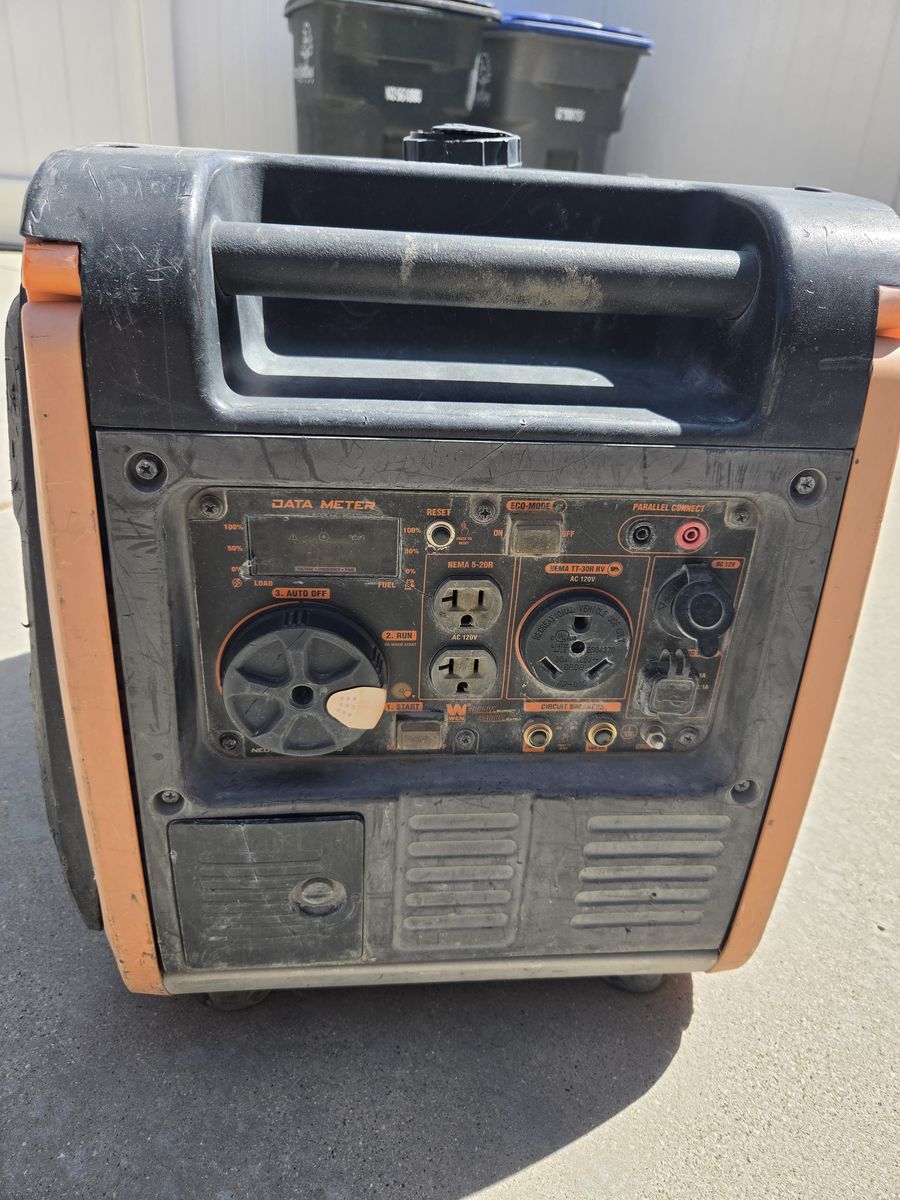 WEN Super Quiet 3800-Watt RV-Ready Portable Inverter Generator with Fuel Shut-Off and Electric Start (56380i)